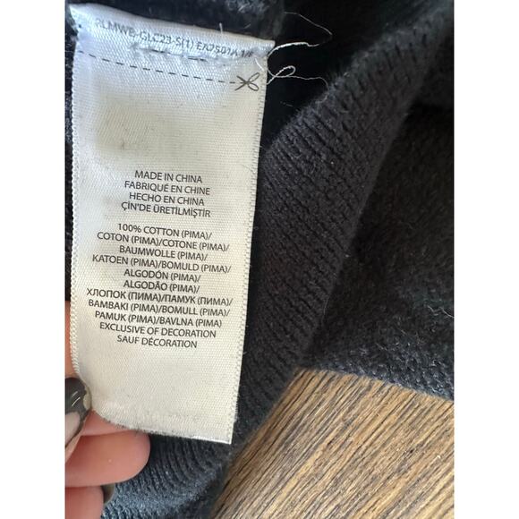 Polo Ralph Lauren Men’s Black Pullover Sweater with Black Logo – Size L - Picture 9 of 11